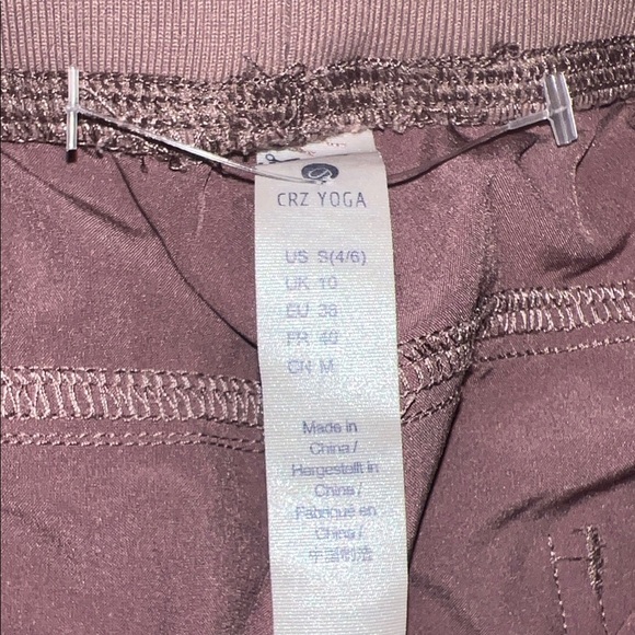 CRZ YOGA Womens Size M 4-6 Drawstring Sweatpants Joggers light Purple - Picture 3 of 8